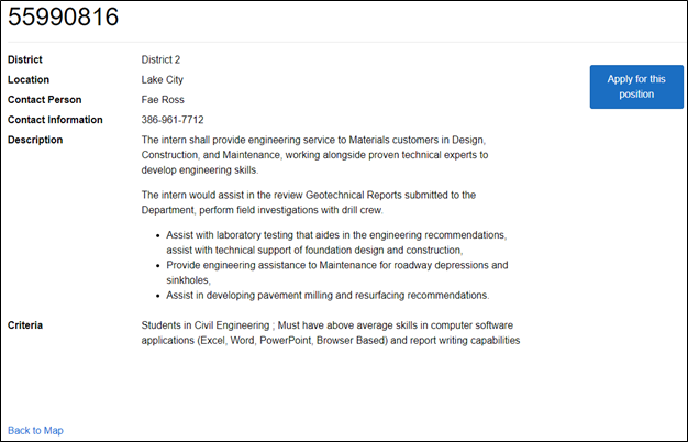 Example position description